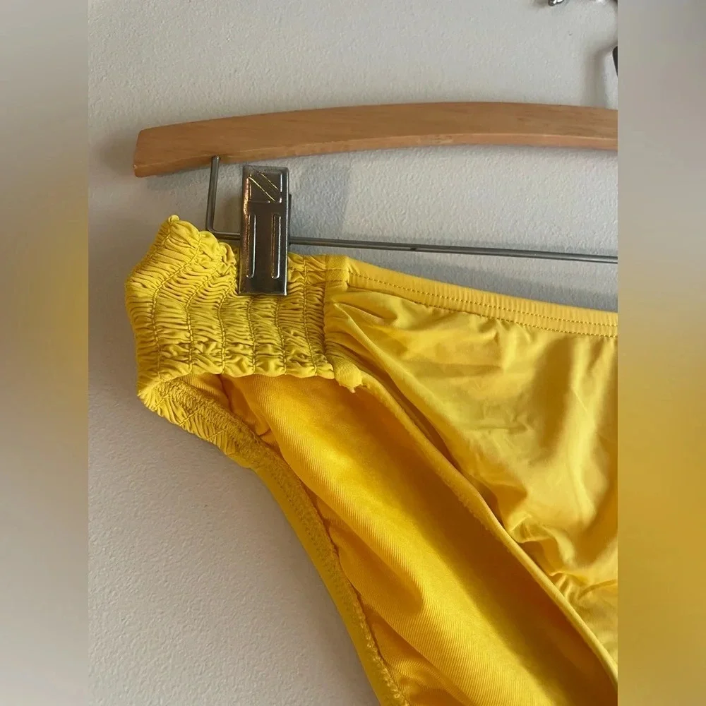 Carmen Marc Valvo Yellow Swimsuit Bottoms